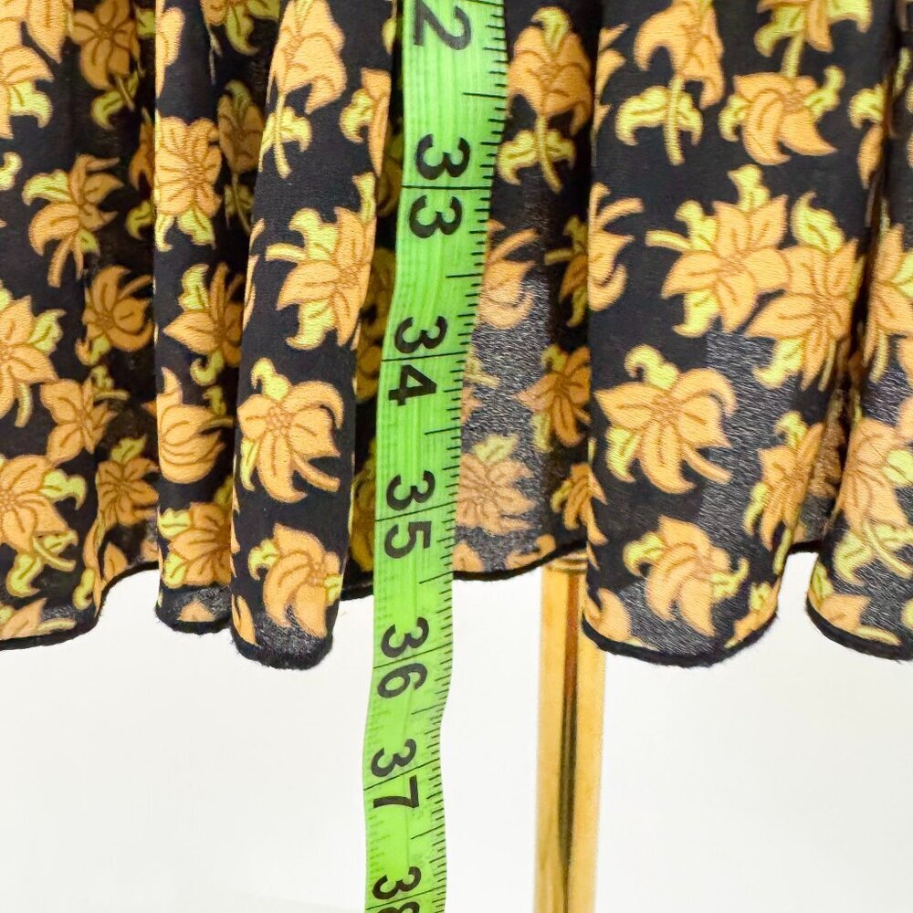 SCOTCH & SODA FLORAL PRINT RUFFLE MIDI DRESS SIZE SMALL / X SMALL - Picture 9 of 9